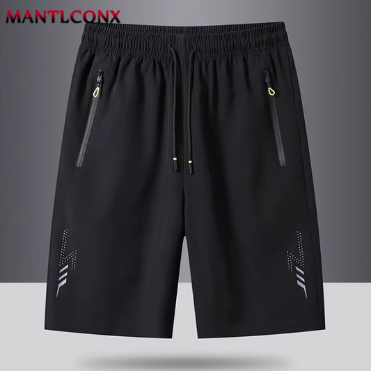 Summer Men'S Shorts Cool Sportswear Running Sport Shorts Casual Bottoms Gym Fitness Training Jogging Short Pants Men Black Gray