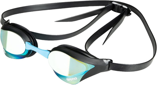 Unisex Cobra Core Swipe Anti-Fog Racing Swim Goggles for Men and Women Polycarbonate Mirror/Non-Mirror Lens